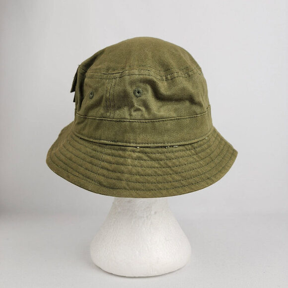 Davus Green Cotton Bucket Hat - Picture 5 of 8
